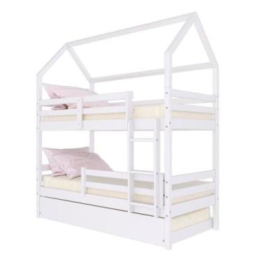 Imagem de Treliche Casinha Solteiro Slim Grade Branco - Housin