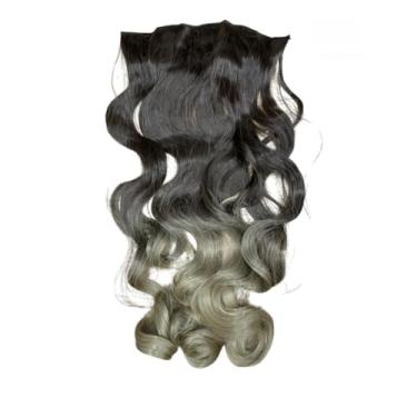 Imagem de Aplique Tic Tac de Cabelo Orgânico 70cm 150g – Textura Natural Similar ao Cabelo Humano (TM4/16_ONDULADO)