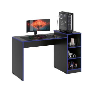 Imagem de Mesa Gamer Zetra Escrivaninha com Nichos 