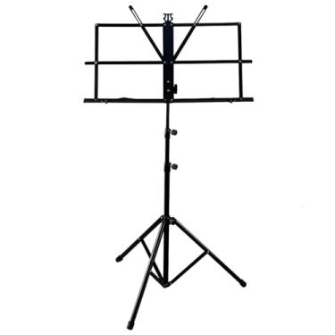 Imagem de Estante Partitura P/Pastas Suporte Dobrável Tripé Com Capa