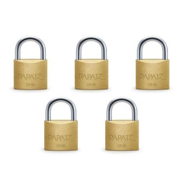 Imagem de Kit com 5 papaiz cadeado 50mm