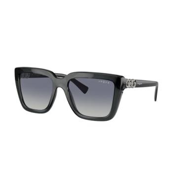 Imagem de Óculos de Sol Vogue Eyewear 0VO5575SB 31324L Tam 55 / Cinza - Lentes Azul Gradiente