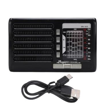 Imagem de Heayzoki Rádio AM FM Portátil Com Recepção de Longa Distância, Bateria Vintage Operada por Portátil Rádio de Emergência para Acampamento Em Casa, Operado Pela Bateria