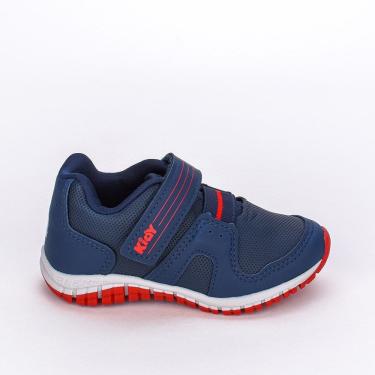 Imagem de Tênis Infantil Masculino Kidy Flex Marinho Vermelho