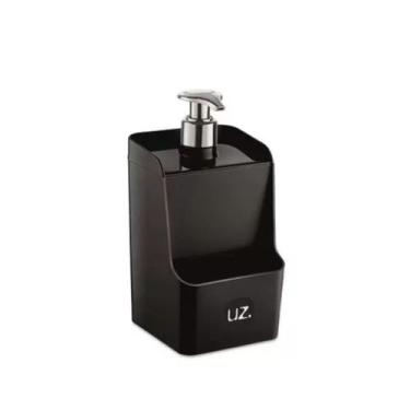 Imagem de Dispenser Para Detergente e Bucha Preto - Drumond Variedades