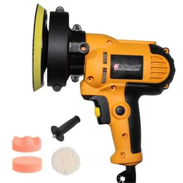 Imagem de Politriz E Polidor Pequeno 850W Prático - Knakasaki, 110V, Amarelo