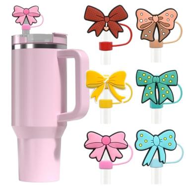 Imagem de Diferentes tampas de palha para copo Stanley, 10 mm de diâmetro, à prova de poeira, reutilizável, fofo, protetor de canudo