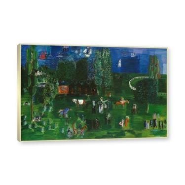 Imagem de Moldura de champanhe. Impressões Raoul Dufy, (belo cenário 35), pôster de viagem vintage, arte impressionista, imagem de arte de parede em tela para decoração de casa. 40 x 60 cm - 15,8 x 23,7 pol