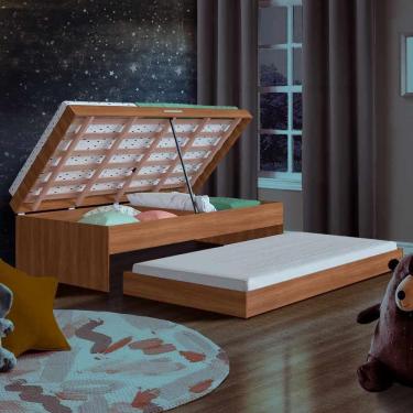 Imagem de Cama Box Articulável Com Cama Auxiliar Nogal Heres Shop Jm