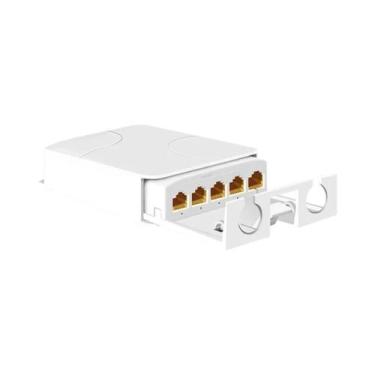 Imagem de Extensor POE À Prova d'Água Para Exterior 5 Portas 1000Mbps VLAN 44-57