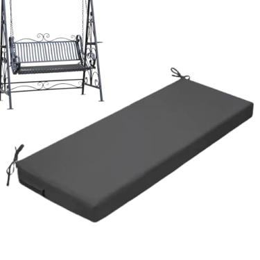 Imagem de Almofada de banco para ambientes externos | Almofada de assento impermeável para pátio - Almofada de balanço antiderrapante, almofada de sofá resistente ao desbotamento, substituição de