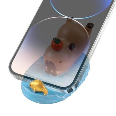 Imagem de Suporte de telefone com desenho animado de animais – suporte para tablet com figura de – enfeite de mesa portátil multifuncional para decoração de mesa para dormitório, quarto,