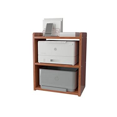 Imagem de Suporte de impressora, suporte de mesa, estante pequena, suporte de impressora de armazenamento de três camadas, adequado para escritório doméstico 24 / 29 cm de altura, prateleira organizadora de