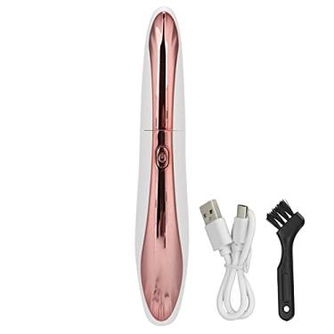 Imagem de Modelador de cílios elétrico usb recarregável de longa duração rápido aquecido clipe de ondulação de cílios para mulheres beleza atualização material abs (Branca)