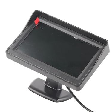 Imagem de Pissente 4.3 Polegadas LCD Car Monitor Rear View Reverse Camera Backup Com 2 Way Entrada de Vídeo para Carro SUV Van Caminhão Preto