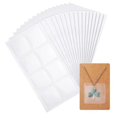 Imagem de ccHuDE 240 peças, colar, corrente, adesivo, bolsas, joias, cartões, bolsos, colar, brinco, porta-cartões, joias, embalagens, bolsas para venda