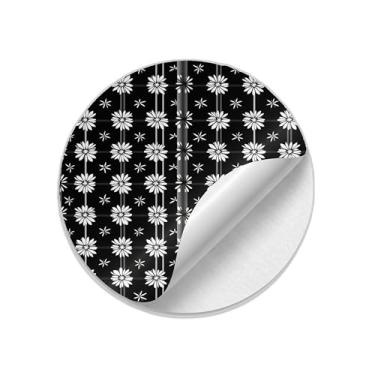 Imagem de Autocolantes Adesivos Redondos Natalinos 25 Unidades Papelaria Coloridos - Tamanho 50x50cm