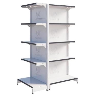 Imagem de Gôndola Centro 1 Ponta E 1 Inicial 1,70 m 40x30 Fácil New Plus Carmel 