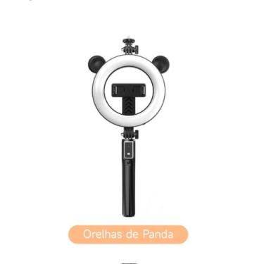 Imagem de Ring Light 6 Polegadas com Tripé 48 LEDs Luz Fria Quente Morna Dobráve