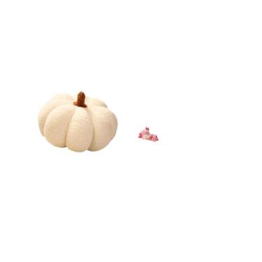 Imagem de Fenteer Almofada de Pelúcia em Formato de Abóbora de Halloween E Almofada Decorativa em Resina com Estátua de Veado Dormindo para Decoração de Quarto, Sala de