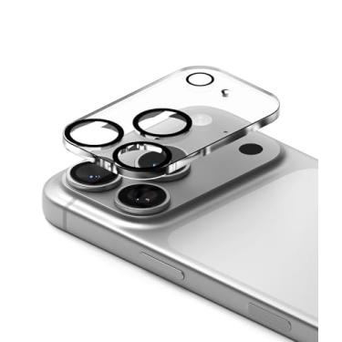 Imagem de Ringke Protetor de lente de câmera Camera Glass Pro para iPhone 17 Pro Max [super fácil de instalar] Capa de vidro temperado premium à prova de estilhaçamento, dureza 9H - pacote com 2