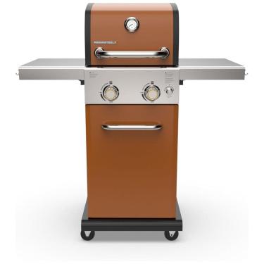 Imagem de Churrasqueira a Gás 22.000 BTU m 2 Queimadores e Mesas Laterais em Aço Inoxidável, PERMASTEEL PG A40201 CO, Dourado