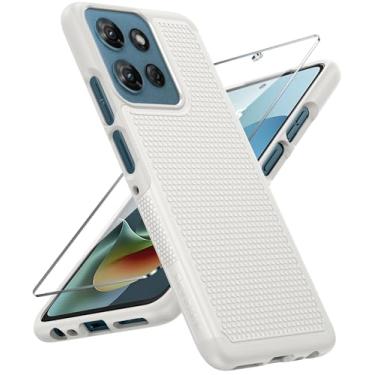 Imagem de FNTCASE Capa para Moto G 2025/2026: Capa para Moto G Play 2026/Moto G Power 2025 Capa protetora militar de camada dupla para celular resistente com protetor de tela à prova de choque robusta