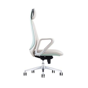 Imagem de CFGH6FDF Cadeira de trabalho luxuosa cadeira de escritório cadeira de computador cadeira de estudo em casa cadeira de escritório cadeira giratória confortável cadeiras de mesa (branca)