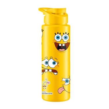 Imagem de Garrafa De Água Plástica Squeeze 750ml Bob Esponja Caras - Bandeirante