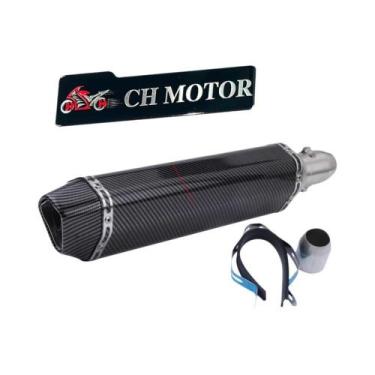 Imagem de Escapamento Universal De 38-51mm Para Motocicletas, ATV E Motos De Rua