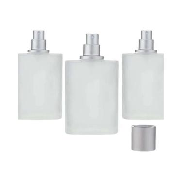 Imagem de Frasco De Perfume De Vidro Jateado 30/50ml Com Tampa Rosqueável, Dispe
