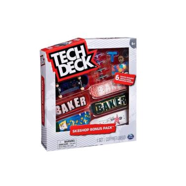 Imagem de Kit Skate De Dedo Com 6 Shapes Baker Tech Deck Sunny 2892