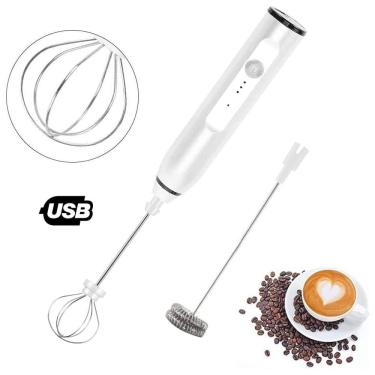 Imagem de Mixer De Bebidas Mini Batedeira Elétrico Inox Leite Café