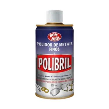 Imagem de Polidor Polibril Metais Brancos Finos Líquido 200ml Bombril