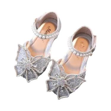Imagem de Sandálias De Verão Para Meninas Com Lantejoulas E Strass, Tamanho 21-3