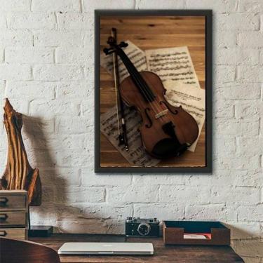 Imagem de Quadro Decorativo Fotografia Violino