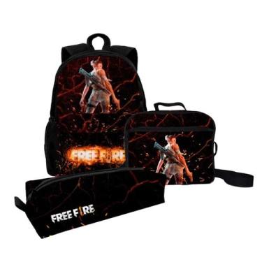 Imagem de Kit Mochila Bolsa Escolar Com Lancheira Térmica E Estojo Personalizado