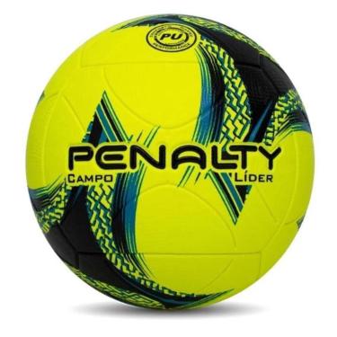 Imagem de Bola de Futebol Penalty Campo Líder XXI - Amarelo com Azul-Unissex