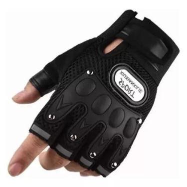 Imagem de Luva Motociclista Proteção Moto Bike Trilha Meio Dedo Curto - chinamix