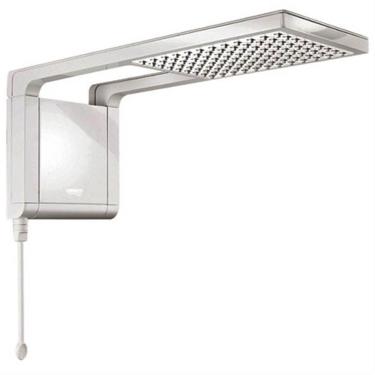 Imagem de Chuveiro Acqua Storm Eletrônico 5500W Instalação de Parede com Comando por Haste Branco Lorenzetti 110V