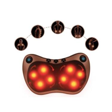Imagem de Almofada Relaxante Shiatsu: Travesseiro Elétrico com Infravermelho - F