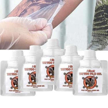 Imagem de Gel Calmante GoLashFun para Cuidados Pós-Tatuagem 150ml 5 Unidades