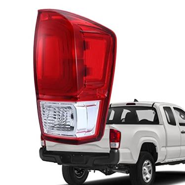 Imagem de KYYET Luminária de freio traseira traseira do lado direito do passageiro Conjunto de lâmpada de luz traseira compatível com 2016-2021 Toyota Tacoma Substituir 81550-04170, TO2801197