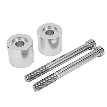 Imagem de Elevador do guiador, barra do elevador do guiador motocicleta espaçadores de liga de alumínio CNC adequado para MULTISTRADA 1200/S/ENDURO 2010-2019, 1260 2018-2019, 950/S 2017-2019 (prata)