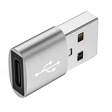 Imagem de TECKEEN Adaptador USB A Macho para USB C Fêmea USB 3.0 Tipo C Conversor de Porta de Carregamento P&P