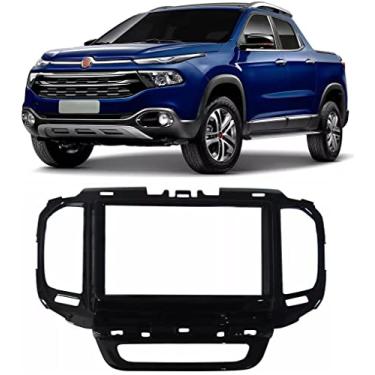 Imagem de Moldura De Painel 2 Din Fiat Toro 2016 2017 2018 2019 2020 2021 Para Cd Dvd 2 Dins - Padrão Original