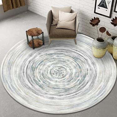 Imagem de Tapete Tapete redondo circular moderno geométrico tapete para decoração de quarto para quarto Decoração de Casa (Color : A, Size : 3.9X3.9FT)