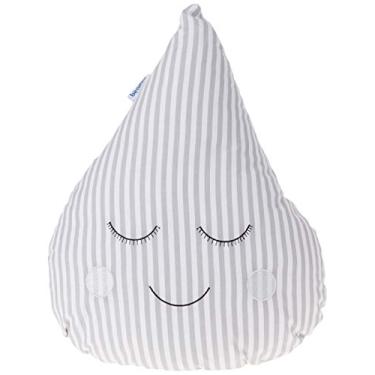 Imagem de Biramar Baby Almofada Gotinha Com Carinha Listrado Cinza Cinza