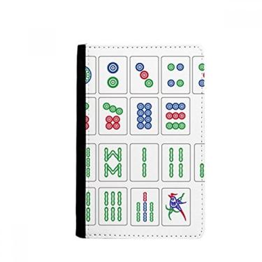 Imagem de Capa carteira porta-cartões da Chinese Culture Mahjong jogo de xadrez passaporte Notecase Burse