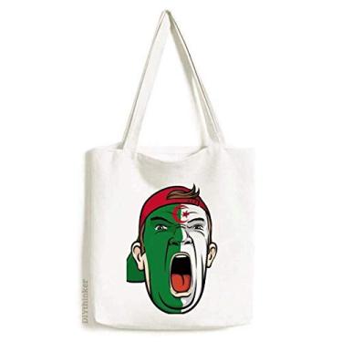 Imagem de Algeria — Bolsa de lona para maquiagem facial gritando bolsa de compras casual